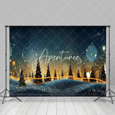 Aperturee - Aperturee Blur Bokeh Glitter Pine Photography Backdrop